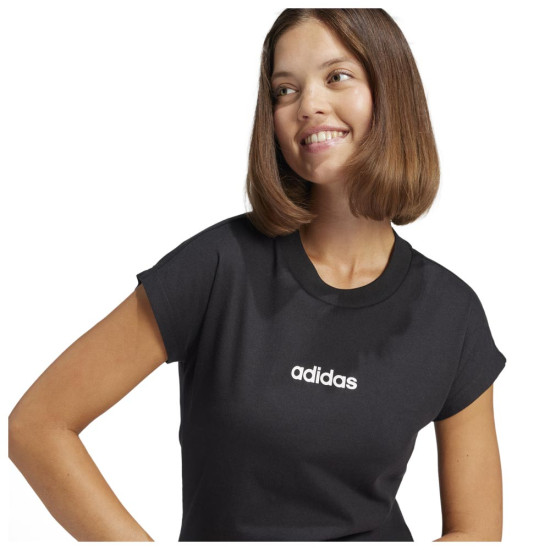 Adidas Γυναικεία κοντομάνικη μπλούζα Essentials Linear Single Jersey Tee Adidas Γυναικεία κοντομάνικη μπλούζα Essentials Linear Single Jersey Tee